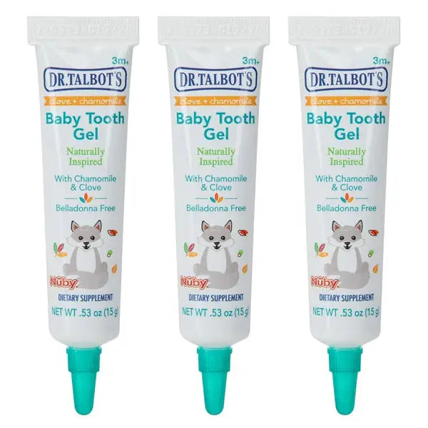 3 Pack - Dr. Talbot's Naturally Inspired Baby Tooth Gel for Sore Gums 0.53oz Dr. Talbot's